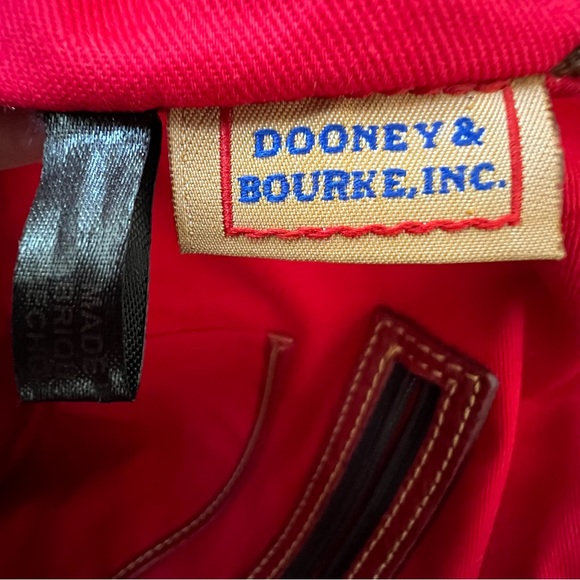 Like NEW DOONEY & BOURKE Lipstick Red Florentine Tulip Shopper Bag - Picture 12 of 14